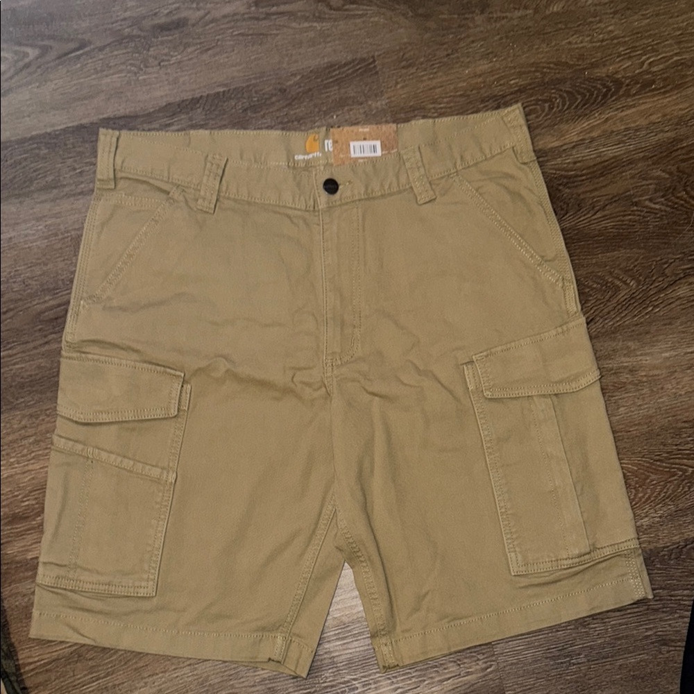 Carhartt Tan Cargo Shorts Relaxed Fit